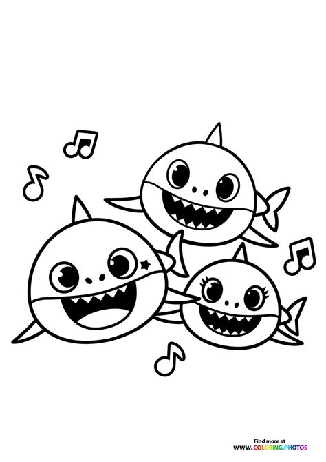 Baby Shark coloring page 7