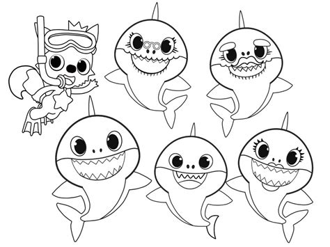 Baby Shark Coloring Pages