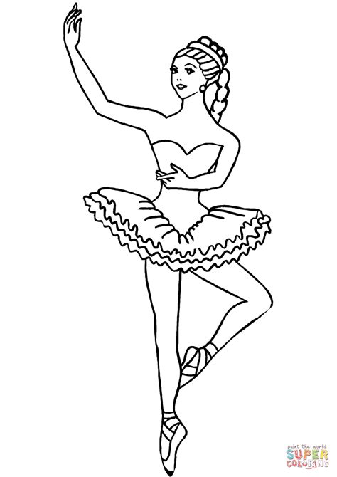 Ballerina coloring pages printable for kids