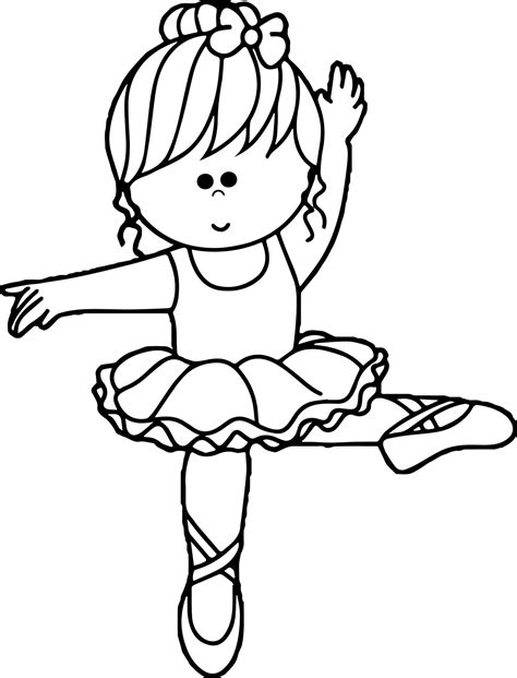 Ballerina coloring pages for toddlers