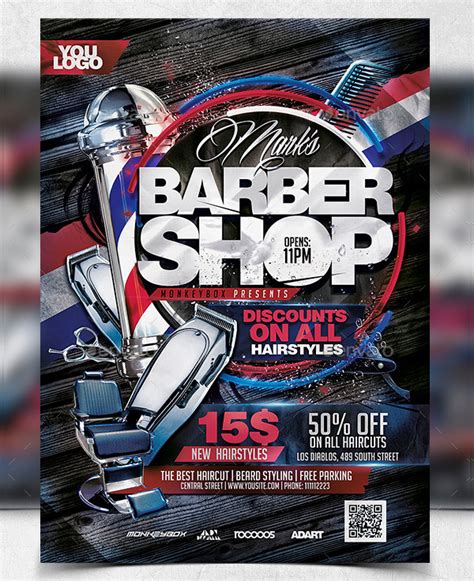 Barber Shop Flyer Templates