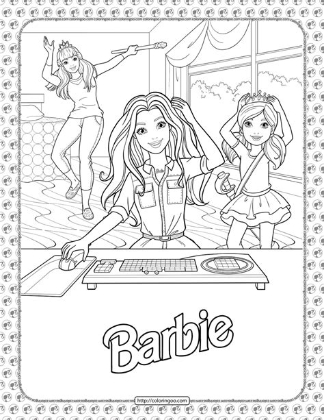 Barbie Adventure Coloring Pages