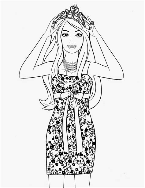 Barbie Printable Coloring Pages for Kids