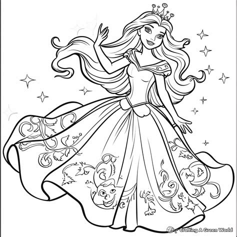 Traditional Barbie Coloring Pages