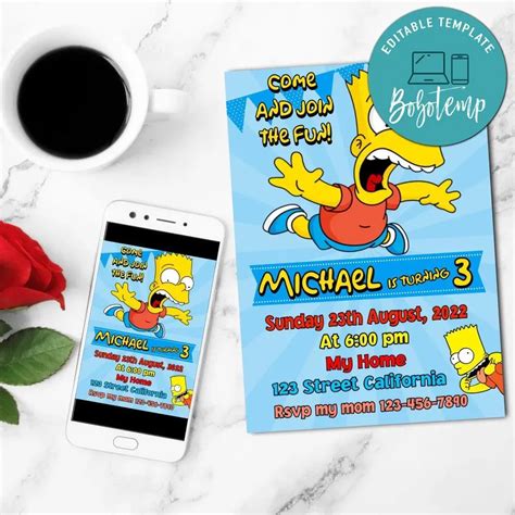 Bart Simpson Flyer Templates