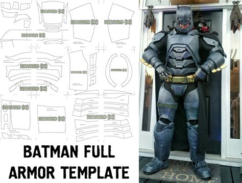 Batman Foam Armor Templates Creation