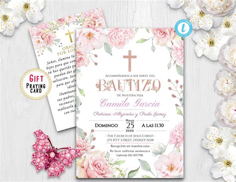 Bautizo Invitation Designs