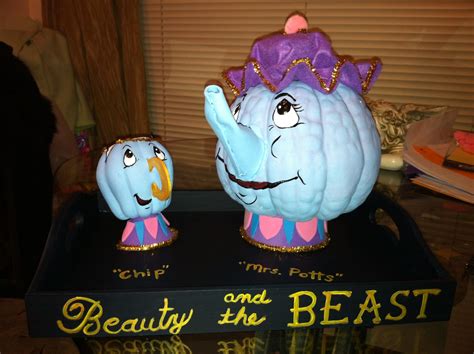 Beauty and the Beast Pumpkin Design