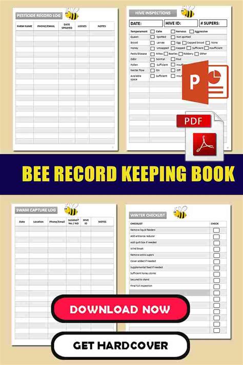 Bee Record Keeping Template