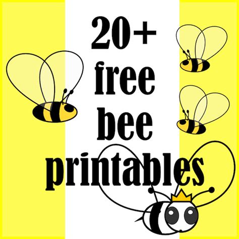 Bee Theme Printables