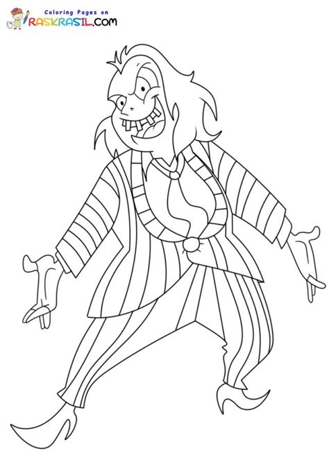 Beetlejuice coloring pages for kids and adults