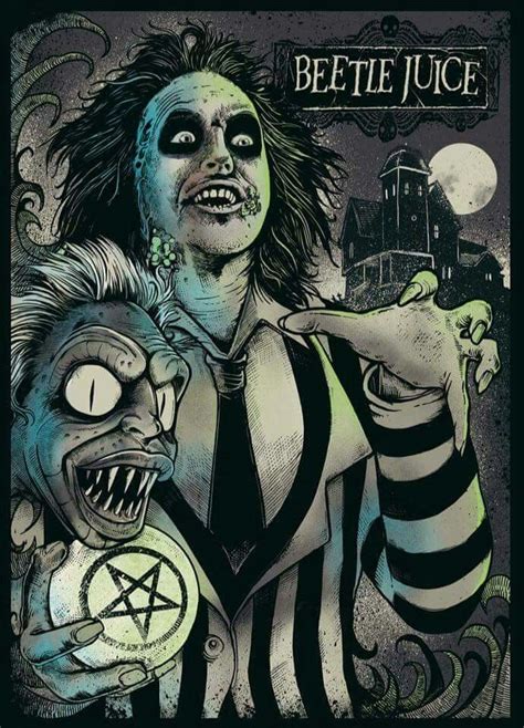 Beetlejuice fans coloring page