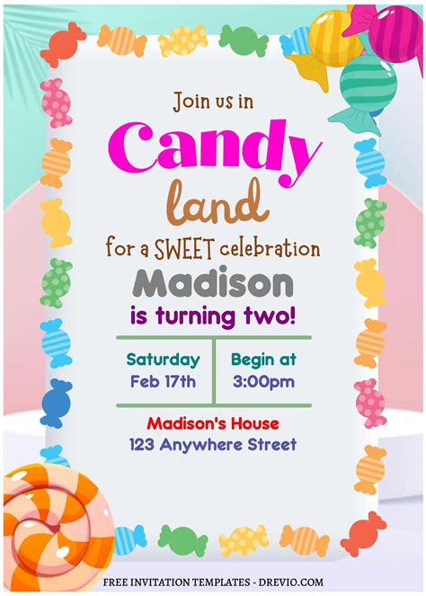 Advantages of Candyland Invitation Templates