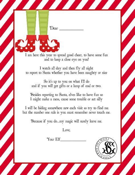 Benefits of Elf Letter Templates Image