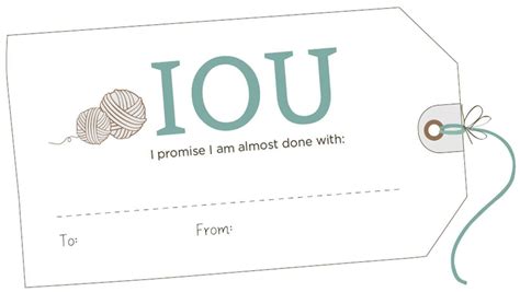 Benefits of IOU Gift Templates