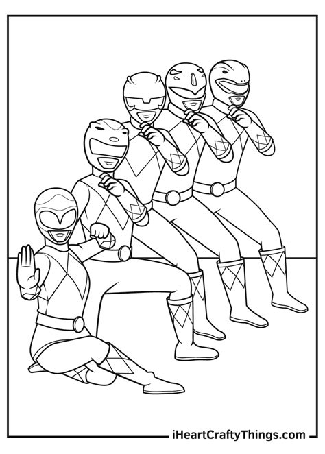 Benefits of Power Rangers Coloring Pages