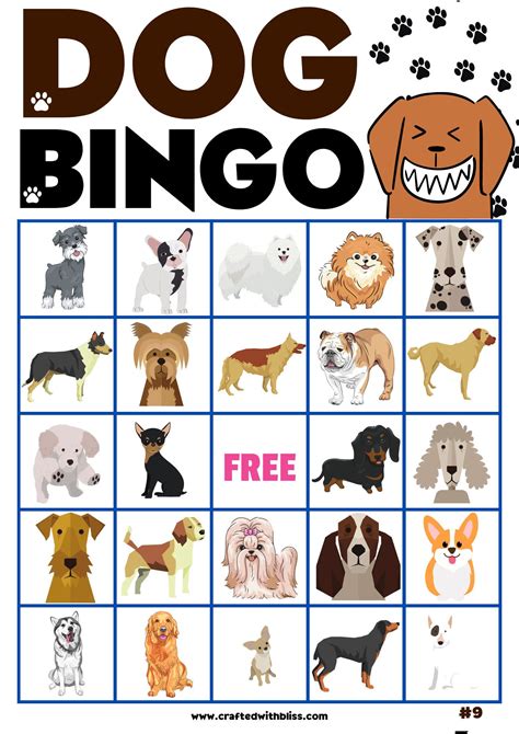 Benefits of Playing Printable Dog Bingo