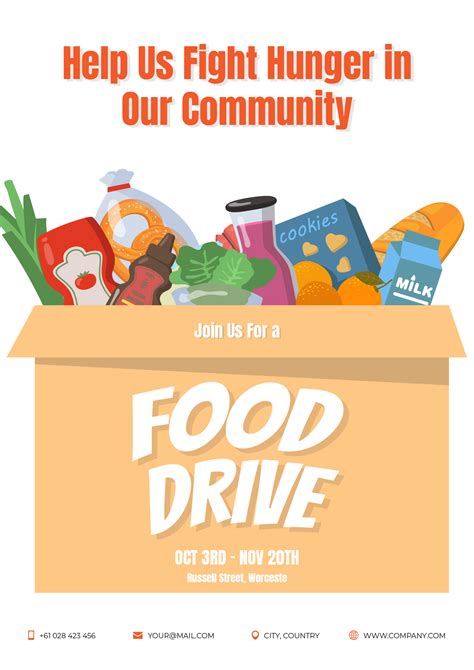 Benefits of Using Food Drive Templates