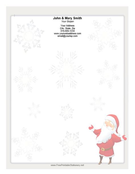 Benefits of Using Santa Letterhead Templates