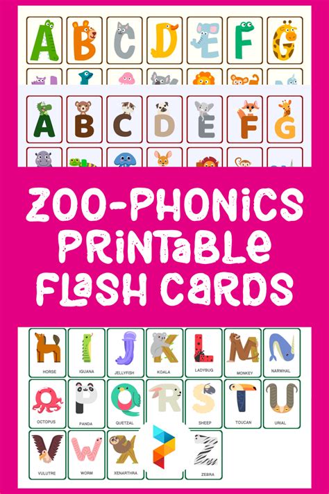 Benefits of Using Zoo Phonics Printables