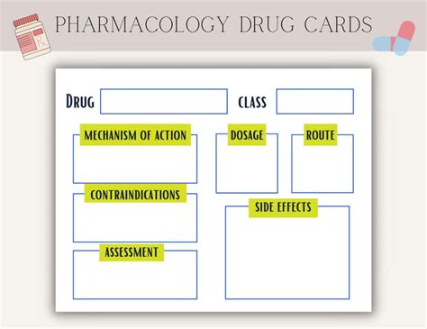 Benefits of Using a Drug Card Template