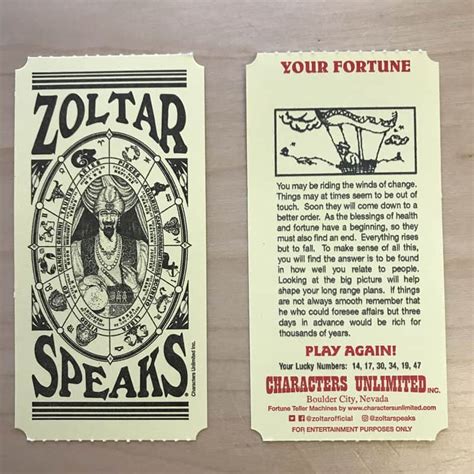 Benefits of Zoltar Fortune Cards