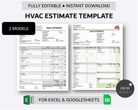 Best Practices for HVAC Estimate Template Excel Sheet