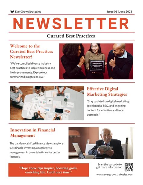 Best Practices Newsletter Content