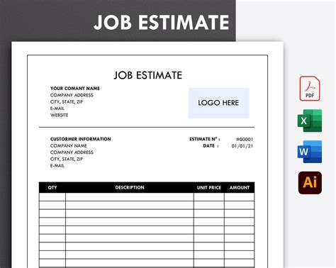 Best Practices for Using a Printable Job Estimate Template