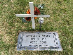 Description of Beverly Vance memorial