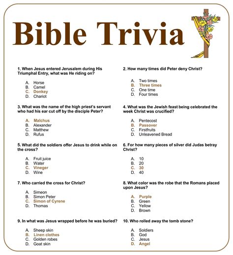 Bible Quiz Game