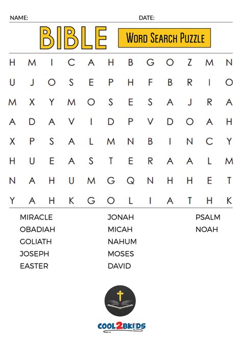 Bible Themed Word Search