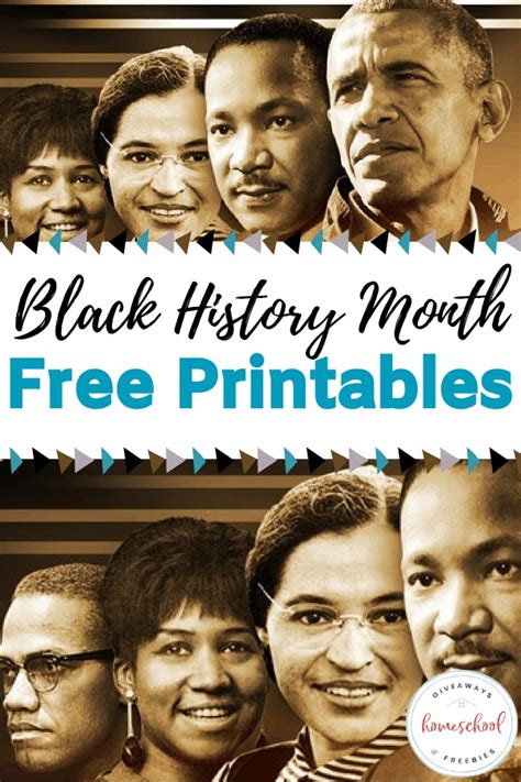 Black History Month Printable Worksheets