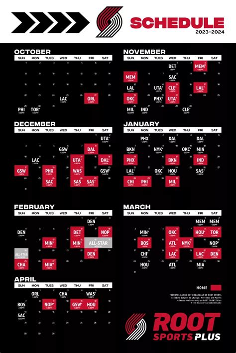 Blazers Schedule Tips Image 2