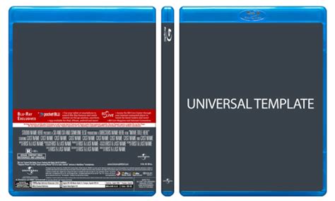 Blu-Ray Slipcover Template Resources