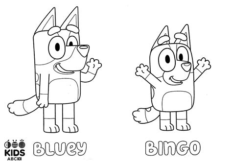 Bluey and Bingo printable activities