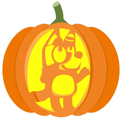 Bluey Pumpkin Stencils Image 4