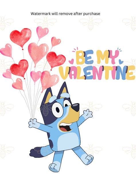 Bluey Valentines Design