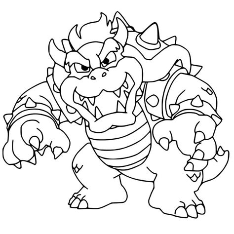 Bowser Coloring Page 4