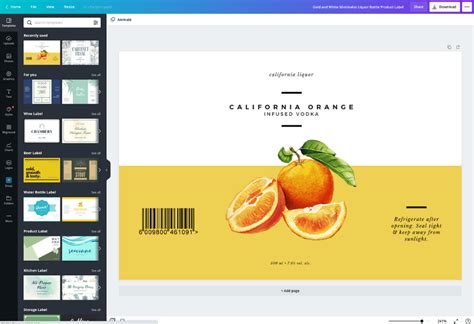 Branding with Canva Labels