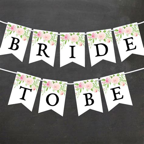 Bridal Banner Prints Templates