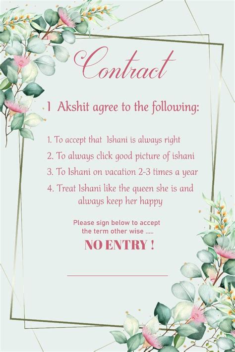 Bridal Contract