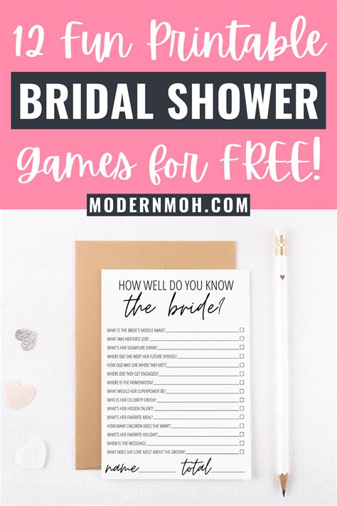 Bridal Shower Printables