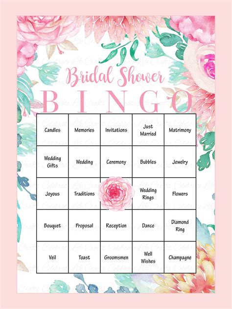 Bridal Shower Printables Centerpieces