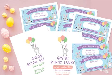 Bunny Bucks Template Free 7