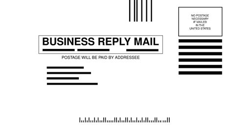 Description of Business Reply Mail Example 1