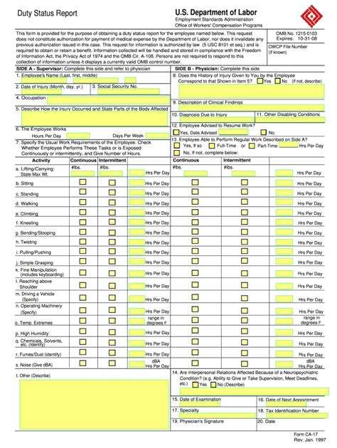 CA 17 Form Tips