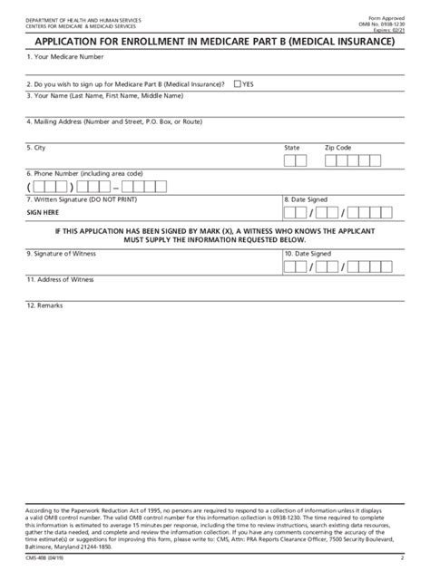 CMS-40B Form Examples