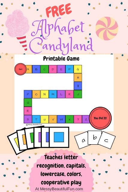 Candyland Alphabet Print Activities