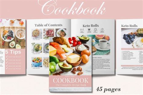 Canva Recipe Book Template Design